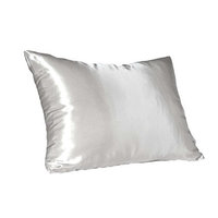 Satin Pillow Case, Queen Size, White 2 pack