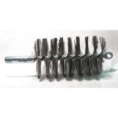 TOUGH GUY 3EDH5 Flue Brush, Dia 2 3/4,1/4 MNPT, Length 8