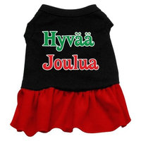 Mirage Pet Products 18-Inch Hyvaa Joulua Screen Print Dress