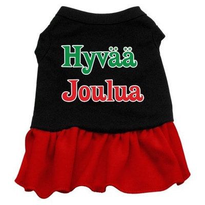 Mirage Pet Products 18-Inch Hyvaa Joulua Screen Print Dress