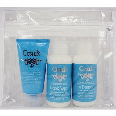 ProLocks Crack Travel Set: 3oz Shampoo & Conditioner and 1.25oz Leave-In Treamtnet! by Crack
