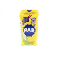 PAN White Corn Meal - Harina de maiz blanco precocida 1 Kg (Pack of 12)