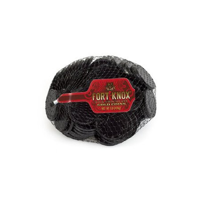 Fort Knox Milk Chocolate Coins, 1 Lb, Black Foil