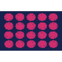 Manual Woodworkers & Weavers Pod Dots Blue Rug