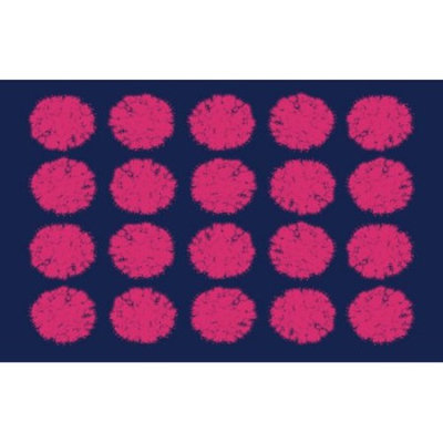 Manual Woodworkers & Weavers Pod Dots Blue Rug