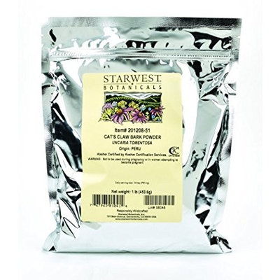 Starwest Botanicals Cat's Claw Inner Bark Powder Wildcrafted (Pack of 2)