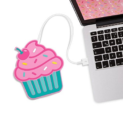 Mustard Freshly Baked Cupcake Cup Warmers I USB Powered Cup Warmer I Mug Warmer for Desk I On/Off Switch I Coffee Cup Warmer for Desk USB I Cup Heater USB I Portable Cup Heater I Cupcake - Pink