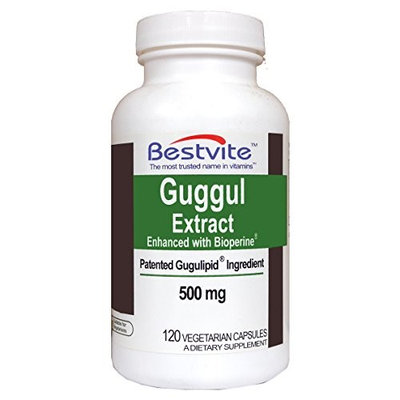 Bestvite Guggul Extract 500mg (Gugulipid) (120 Vegetarian Capsules)