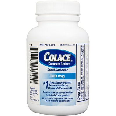 Colace Capsules 100 mg, 250 count