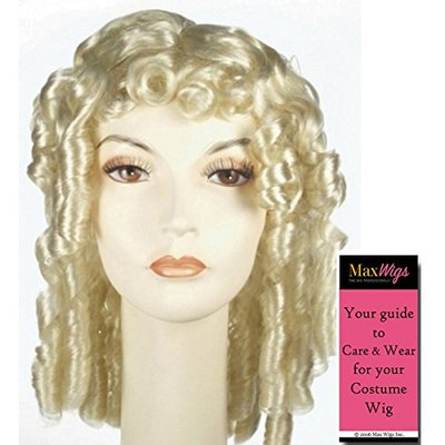 Bargain Southern Belle Color Red - Lacey Wigs Colonial Scarlett 18th Century Spiral Curls Style AT837 Bundle with MaxWigs Costume Wig Care Guide