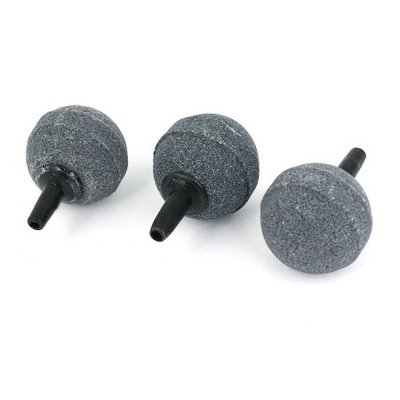 3 Pcs Fish Tank Aquariums 25mm Dia Mineral Oxygen Diffuser Bubble Air Stone Gray