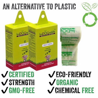 BioDOGradable Waste Bags 2016045 Waste Pick-Up Bags - 45 Folded Bags