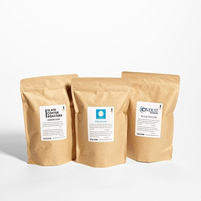 Bean Box Gourmet Coffee Club - 3-Month Subscription (fresh roasted whole bean coffee, specialty arabica beans, personalized gift note, gifts for mom, gifts for dad)