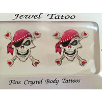 Pirate cross bones from Definitions covers with fine beads and Swarovski stonesOriginal product covers the breast good