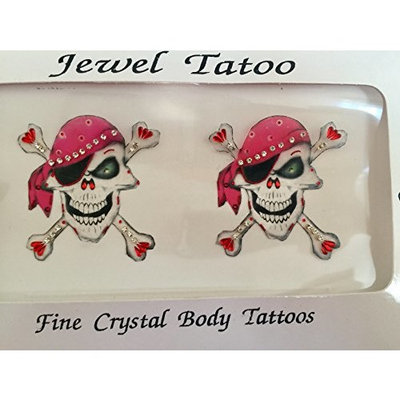 Pirate cross bones from Definitions covers with fine beads and Swarovski stonesOriginal product covers the breast good