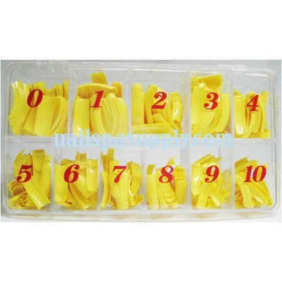 Nail Tips Yellow 550 Pcs/Box