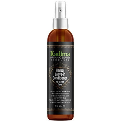 Kadima Herbal Leave-in-Conditioner for all Hair Types. Discover the power of beautiful hair with our leave-in weightless conditioner. Provides intense moisture and conditioning 8 oz