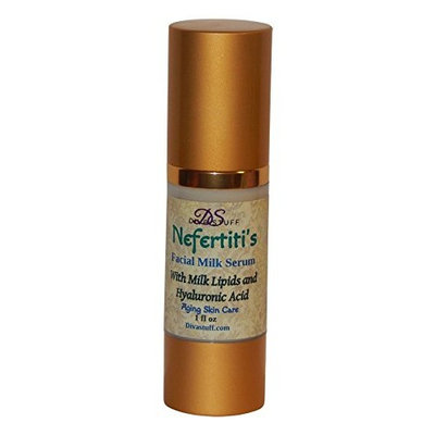 Nefertiti's Facial Milk Serum For Aging Skin, Made with Milk Lipids and Hyaluronic Acid, By Diva Stuff, 1oz