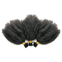 Ms Fenda Hair 3 Bundles/lot 10.5oz(300gram) Afro Kinky Curly 4B-4C Kinky Curly Style Virgin Brazilian Human Hair Bulk for Braiding(14