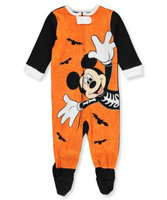 Fisher-price Mickey Mouse Baby Boys' Footed Coverall - orange/multi, 3 - 6 months