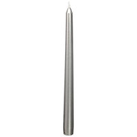 Zest Candle CEZ-042 2 10 in. Metallic Silver Taper Candles -1 Dozen - Pack of 2