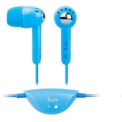 Iluv I301BLU Earphones Lightweight For Ipod Blue