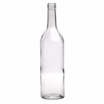 750 Ml Clear Wine Bottles, Cork Finish