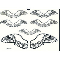GGSELL GGSELL LATEST new product hot selling waterproof and fashionable Black angel wings tattoo stickers by YiMei