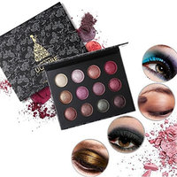 AMA(TM) 12 Color Cosmetic Matte Eyeshadow Cream Makeup Palette Shimmer Set