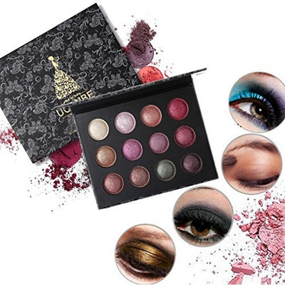AMA(TM) 12 Color Cosmetic Matte Eyeshadow Cream Makeup Palette Shimmer Set