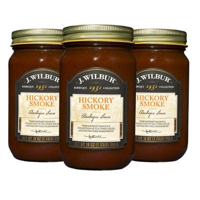 J. Wilbur Foods 193101H Hickory Smoke Barbeque Sauce - Pack of 3