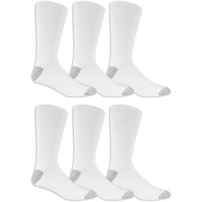 Men's Big and Tall Crew Socks 6 Pack