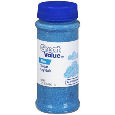 Great Value: Dessert Sprinkles Blue Crystals, 2.25 oz