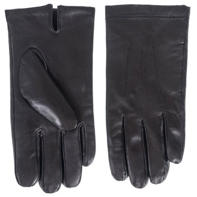 Klondike Canada Klondike Men's Touch Leather Glove with Plush Terry Lining