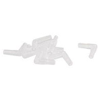 10 Pcs Clear Plastic Airline Tube Air Tubing Connectors for Aquarium Fish Tank