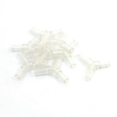 10 Pcs 3 Ways Connecting Dia Plastic Aquarium Air Tubing Tube Connectors