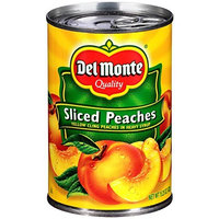 Del Monte Canned Yellow Cling Sliced Peaches in Heavy Syrup, 15.25-Ounce (Pack of 12)