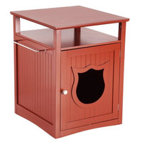 Pet Hup Hup PetHupHup Kitty Cat Thunderbox Cat Litter Box Enclosure Walnut