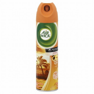Air Wick National Park Series Aerosol Air Freshener Hawaii Kaloko, Honokohau Tropical Sunset 8.0 oz.(pack of 4)