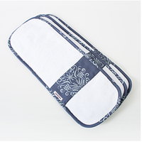 Bebe au Lait 3-Pack Burp Cloth, Oxford