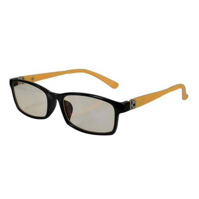 Kids Computer Reading Blue Light Blocker Glasses With Light Yellow Lens In Yellow Leg