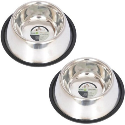 2-Pack Non-Skid Spaniel/Cocker Bowl For Dog, 32 Oz, 4 Cup