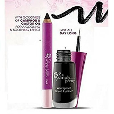 Avon simple pretty kajal and simple pretty eye liner -black