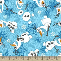 Disney Frozen Olaf Winter Snowflakes Fleece