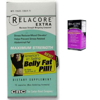 Relacore Extra Maximum Strength Stress Reducer / Mood Elevator Capsules - 72 ea (PACK OF 2)