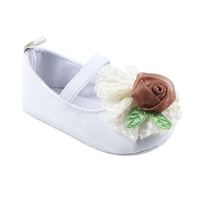 For 0-18 Months Girls,Clode® Cute Toddler Infant Newborn Baby PU Leather Soft Sole Prewalker with Big Flower Ballet Shoes Crib Shoes Sneaker