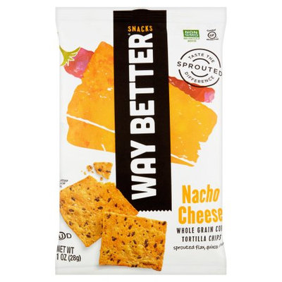 Way Better Snacks A Division Of Live Better Brands, Llc Way Better Snacks, Chip Nacho Cheese, 1 Oz (Pack Of 12)