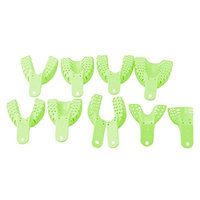 Plastic Dental Impression Trays Dental Teeth Holder For Oral Tools 10Pcs