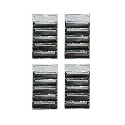 Gillette Atra Plus Refill Razor Blade Cartridges, Bulk Packaging, 20 Count + FREE Makeup Blender