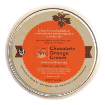 Heavenly Tea Inc. Heavenly Tea Leaves Chocolate Orange Cream Loose Leaf Tea Canister, 1.5 oz.